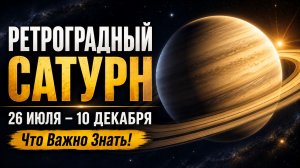 РЕТРОГРАДНЫЙ САТУРН 2026: Что Важно Знать!