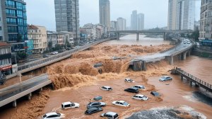 За 20 минут Астана УШЛА ПОД ВОДУ: последствия мощного ливня