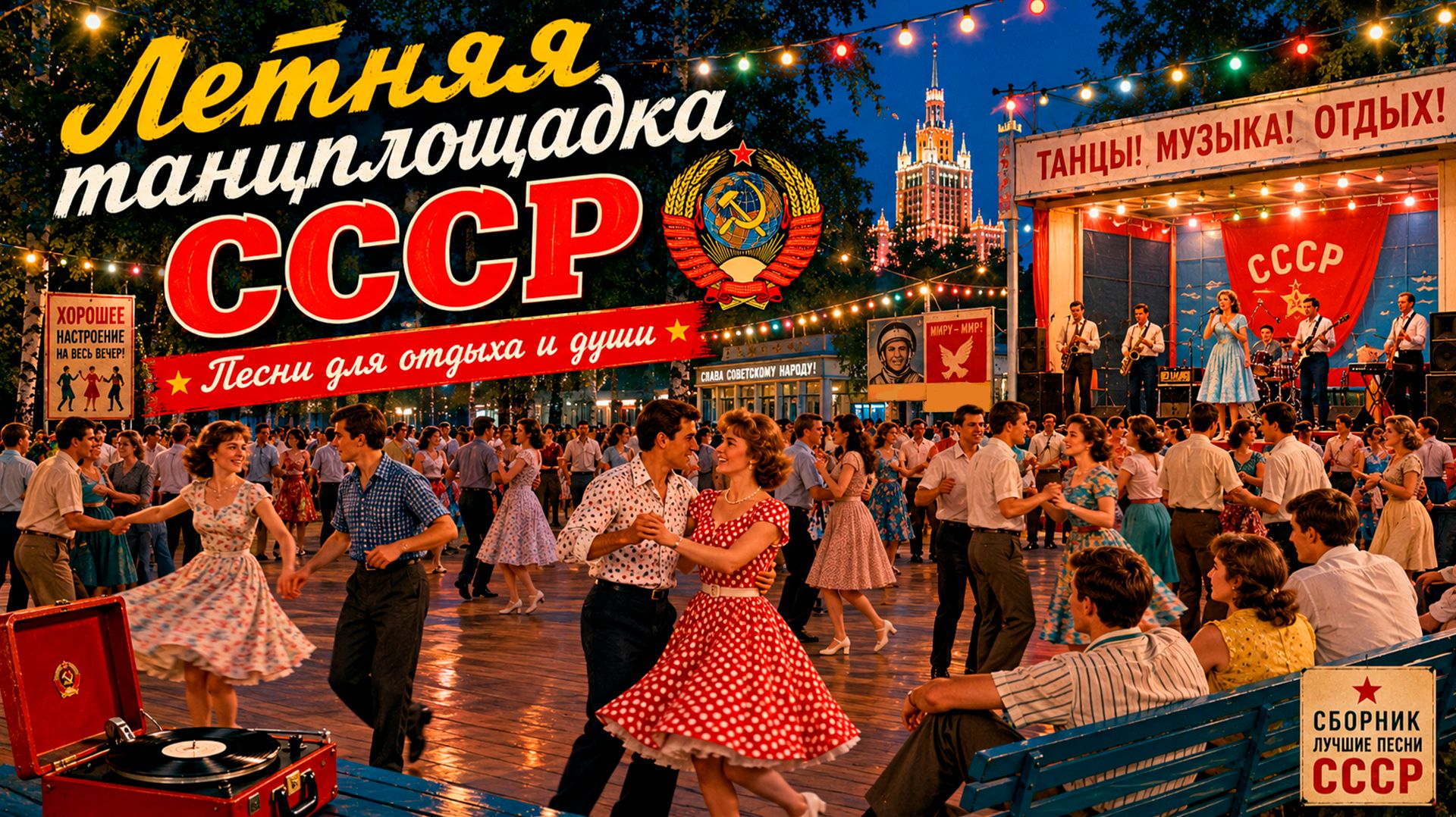 ЛЕТНЯЯ ТАНЦПЛОЩАДКА СССР | Песни для отдыха и души #ссср смотреть онлайн