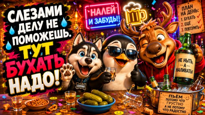Слезами делу не поможешь. Тут бухать надо! смотреть онлайн