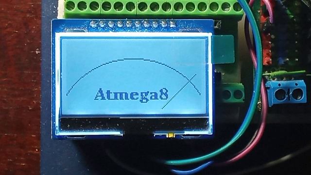 Имитация стрелочного прибора на ST7567 atmega8. Flash 75%, SRAM 0% видео 01 смотреть онлайн