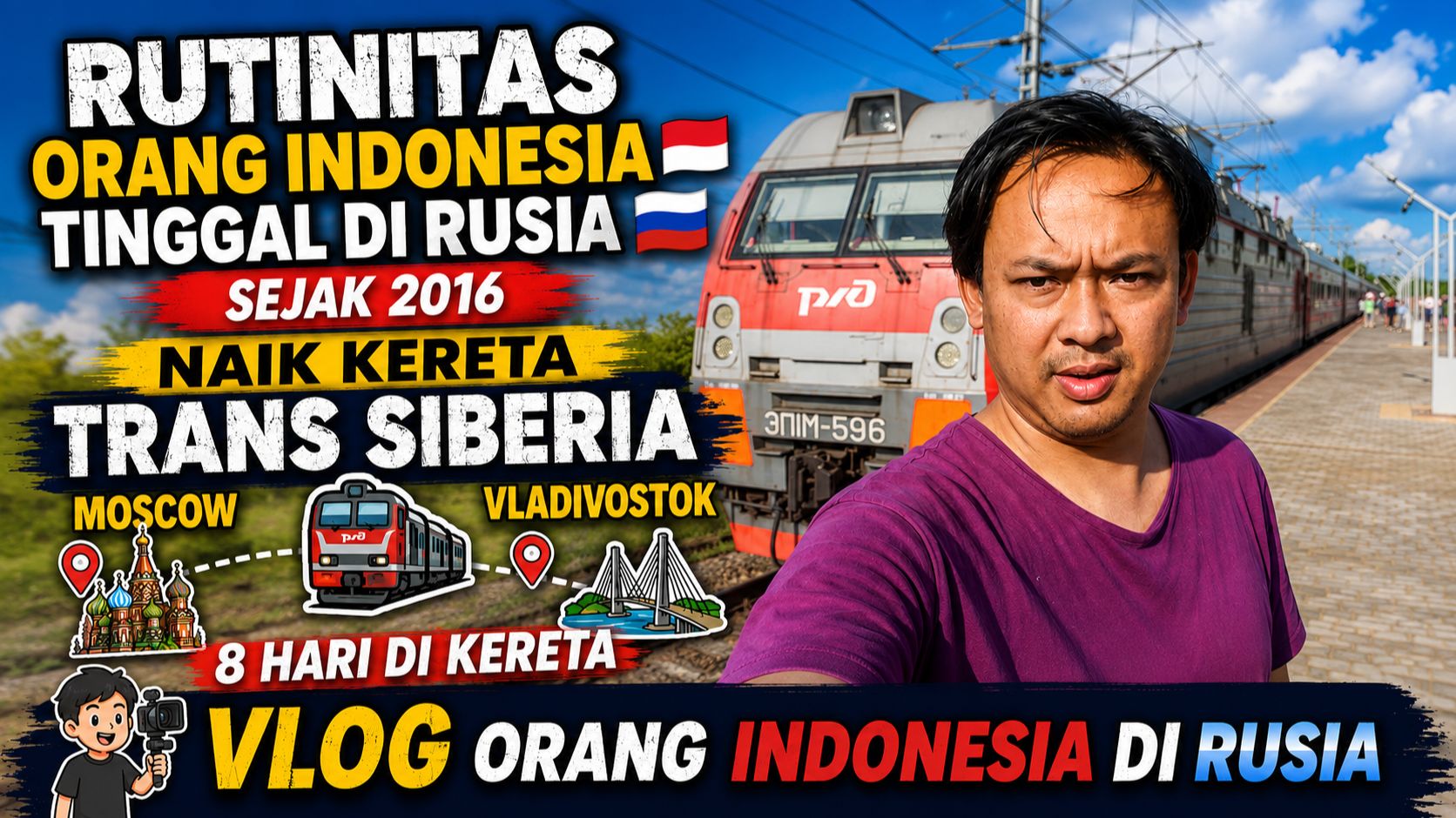 ARYA PRADANA BUDIARTO INDONESIAN IN RUSSIA SINCE 2016 ROUTINE TRANS SIBERIA MOSCOW VLADIVOSTOK 8 DAY смотреть онлайн