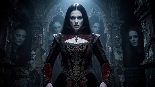 ЧЁРНАЯ ДЕВА Gothic Rock Official AI Video - Gothica🥀