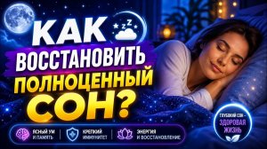 Как быстро засыпать, КРЕПКО СПАТЬ и всегда ВЫСЫПАТЬСЯ?
