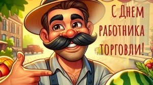 С праздником,работники торговли. Роскошная музыкальная открытка.