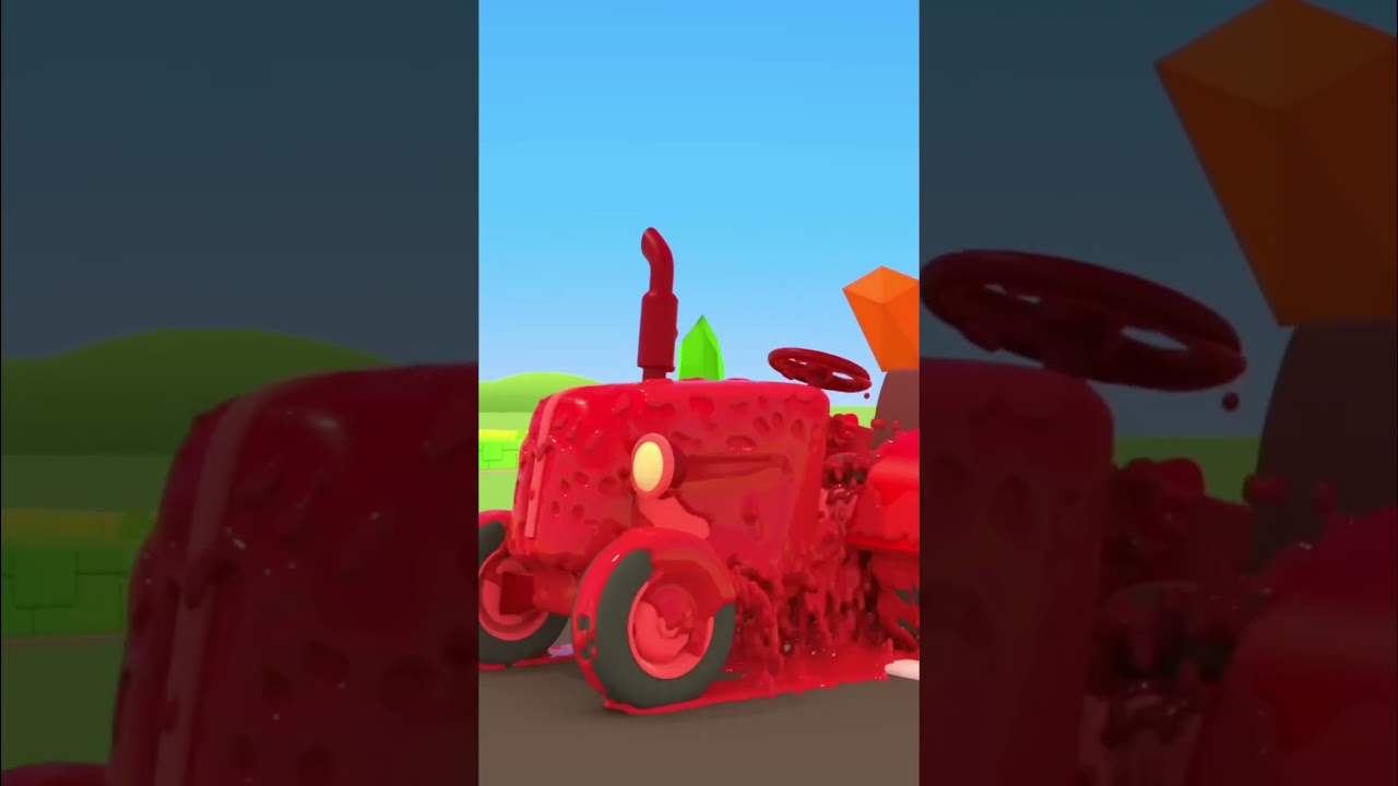 Раскрашиваем тракторы 🚜 #мультик #длядетей #машиныпомощники
