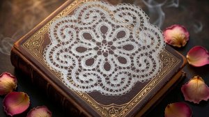 Салфетка «Аленький цветочек» крючком - брюггское кружево - мк. Часть 1