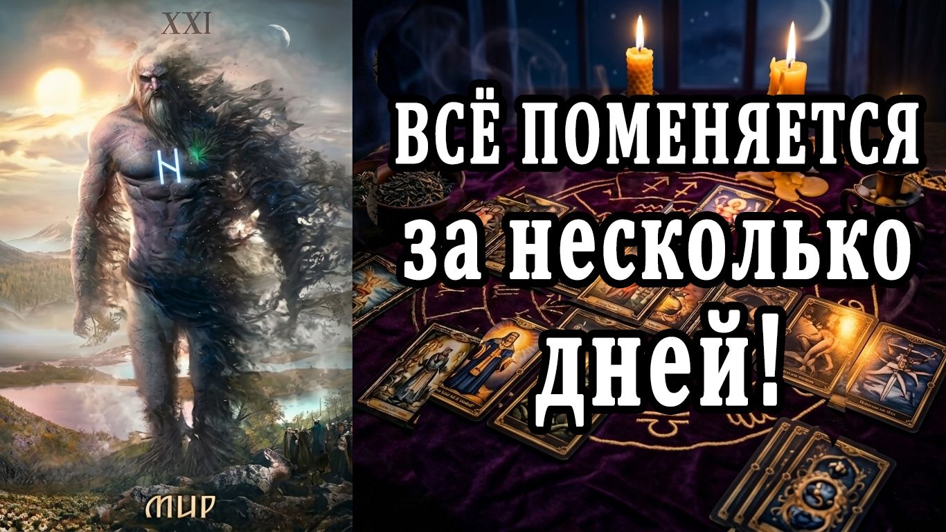 Всё происходит не случайно! СОБЫТИЯ ближайших дней! таро расклад ❤️ гадание на судьбу