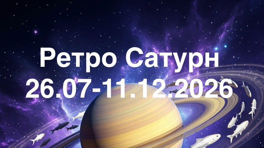 Ретроградный Сатурн 🪐 2026. Прогноз для всех знаков.