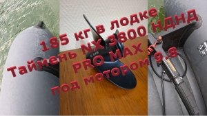 В кокпите 185 кг и 30 км/ч под 9.8 на лодке Таймень NX 3800 НДНД PRO MAX