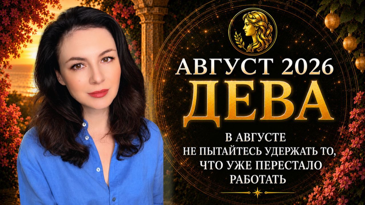 ДЕВЫ, В АВГУСТЕ НЕ ПЫТАЙТЕСЬ УДЕРЖАТЬ ТО, ЧТО УЖЕ ПЕРЕСТАЛО РАБОТАТЬ. Прогноз ДЕВА на АВГУСТ 2026
