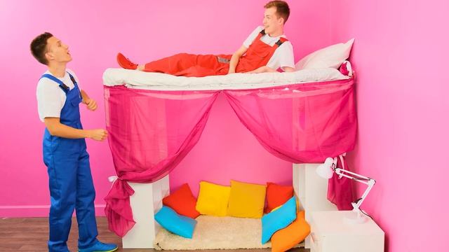 Уэнсдей Аддамс # Секретные Домики под Кроватью от Fun Fun Challenge смотреть онлайн