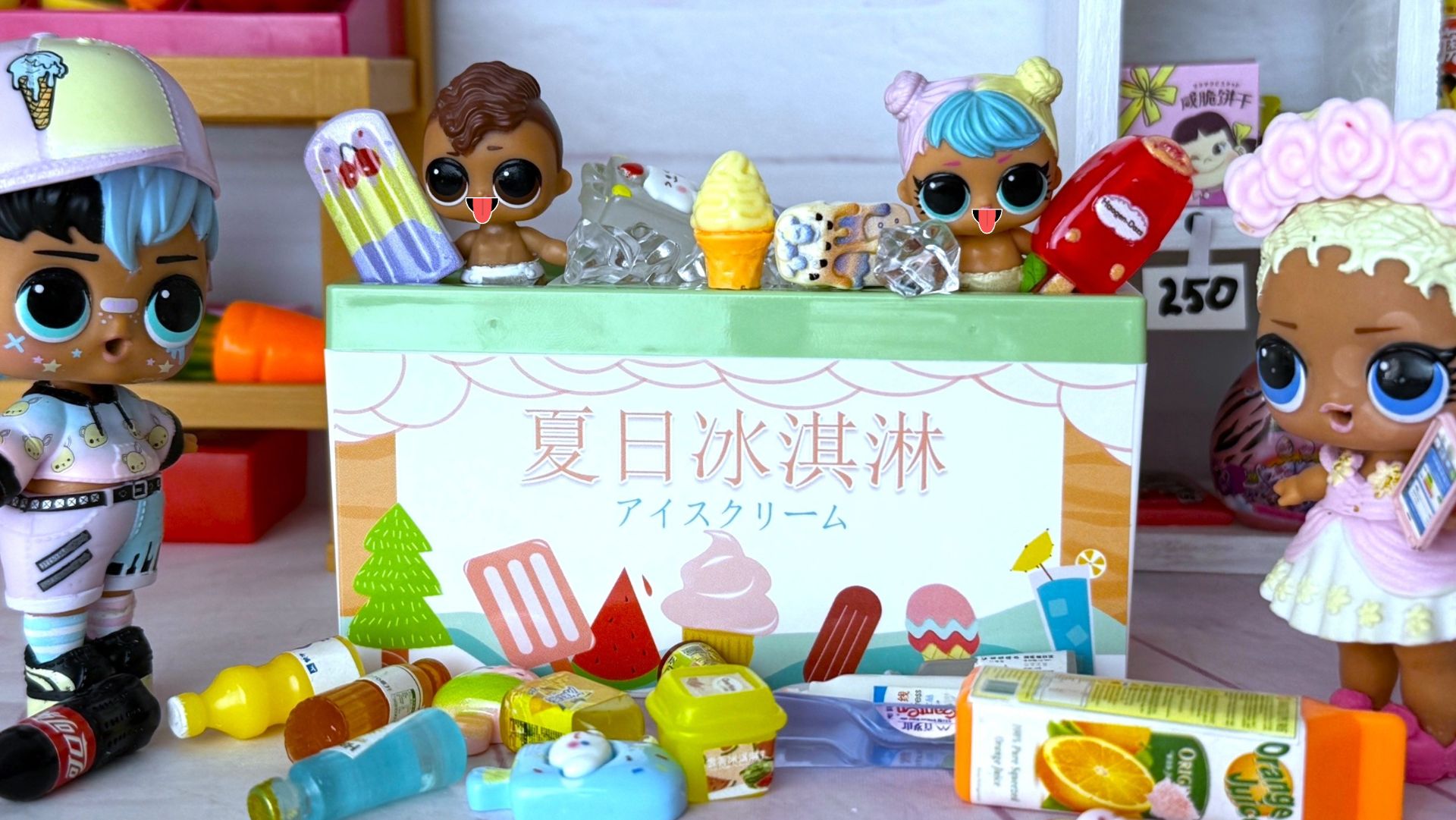 24 ЧАСА В ХОЛОДИЛЬНИКЕ🥶 С МОРОЖЕНЫМ🍧 куклы ЛОЛ сюрприз семейка смешной мультик Даринелка игрушки смотреть онлайн