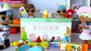 24 ЧАСА В ХОЛОДИЛЬНИКЕ🥶 С МОРОЖЕНЫМ🍧 куклы ЛОЛ сюрприз семейка смешной мультик Даринелка игрушки