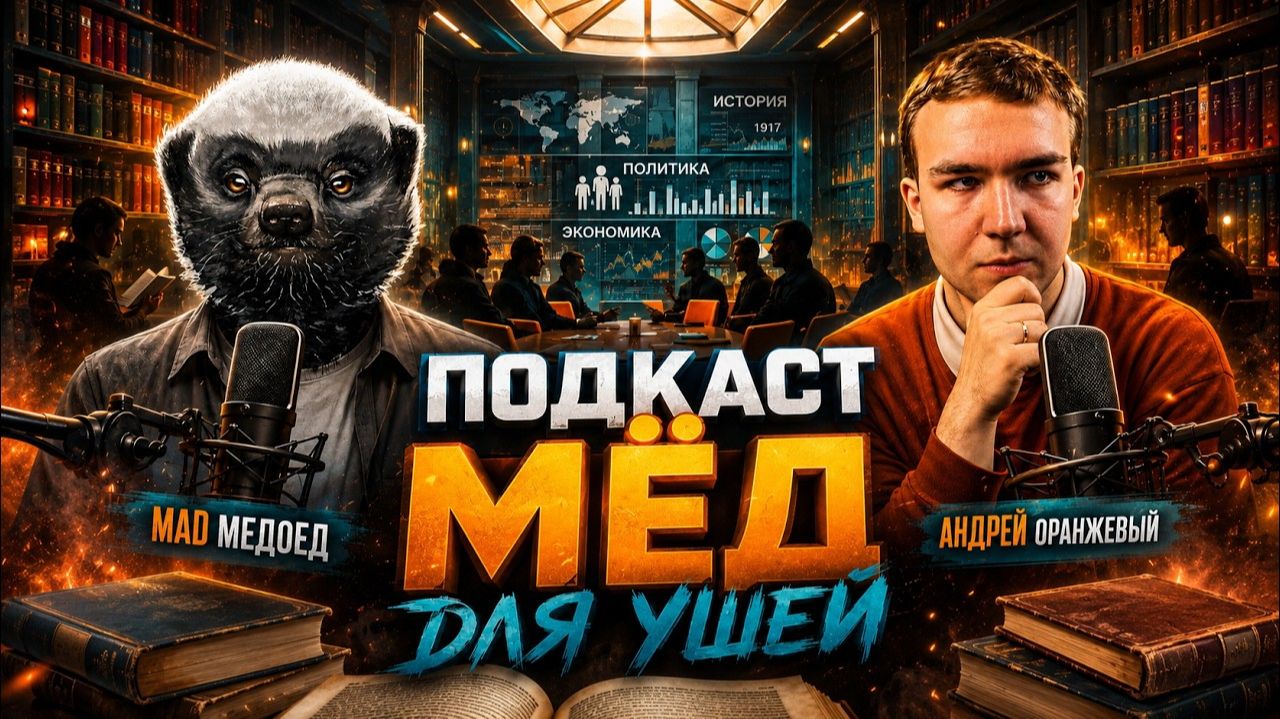 MAD МЕДОЕД: изучение истории, разборы либералов, стриминг и творческий путь (Оранжевый Подкаст)
