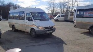 Микроавтобус Луидор-223327(MB Sprinter Classic) следует по маршруту 444(Старая Купавна-Москва)