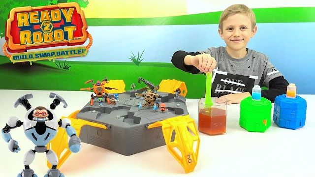 Даник и Ready 2 Robot Мега БАТТЛ Сюрприз - Космическая Арена со слаймами смотреть онлайн