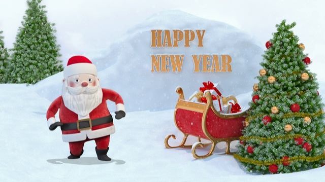 Happy New Year 2026! Merry Christmas 2026! New Year's Footages/ Футаж С Новым 2026 годом! смотреть онлайн