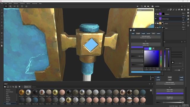 Learn Stylized Game Art Creation Stylized Hammer 23. Creating the Emission material смотреть онлайн