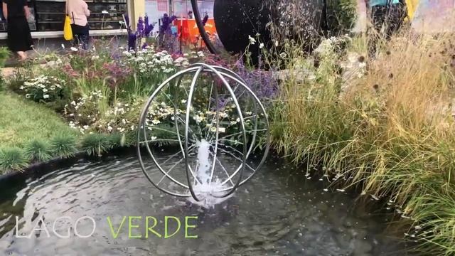 Фонтан из металла "Water ball" смотреть онлайн