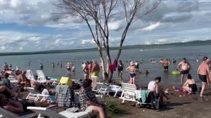 Курорт Озеро Шира .Пляж озера Шира .Хакасия