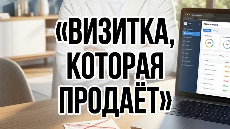 Как создать сайт-визитку бесплатно и получать заявки в CRM