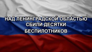 Над Ленинградской областью сбили десятки беспилотников