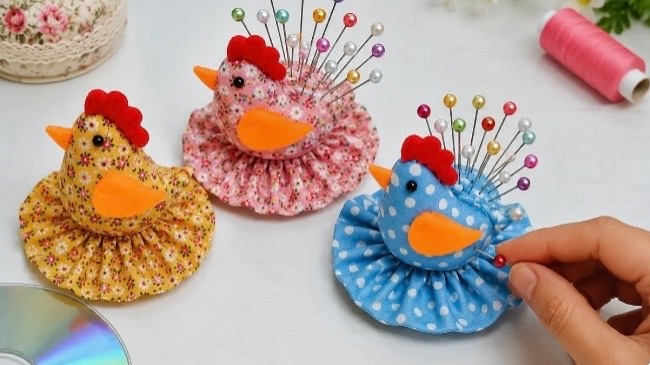 Симпатичная игольница из CD‑дисков. смотреть онлайн