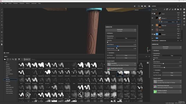 Learn Stylized Game Art Creation Stylized Hammer 24. Creating the Wood Material смотреть онлайн
