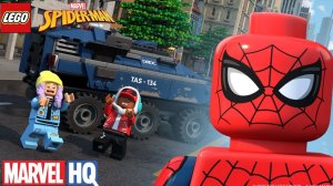 LEGO ЧЕЛОВЕК ПАУК - ОГРАБЛЕНИЕ АВТОМОБИЛЯ | MARVEL