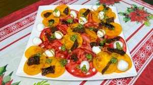 Салат из Помидоров и сыра Моцарелла