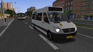 OMSI 2.  Луидор-2234 (MB Sprinter W904) в окраске МТА-1. Маршрут: 6. Карта: Щёлково (Вечерний рейс)