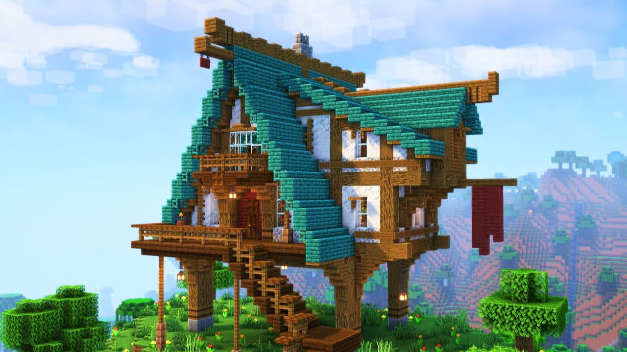 МАЙНКРАФТ Как построить дом в стиле средневекового фэнтези - Minecraft новые видео