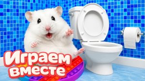 Хомяк выбирается из СЕКРЕТНОГО ЛАБИРИНТА 🐹 хомяк в лабиринте с препятствиями! Видео для детей №4
