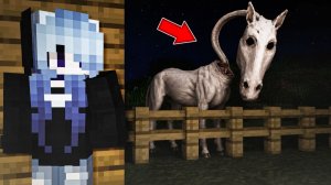 ОНО ЖДЕТ СНАРУЖИ ВАШЕГО ДОМА... СТРАШНЫЙ МОД CREEPY HORSE HORROR MOD MINECRAFT