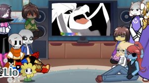 •Реакция undertale на песню «Звездопад» •