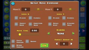 как пользоваться move триггером в geometry dash