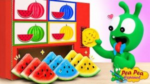 Горох горох идет покупать разноцветные арбузы 🍉 Мультфильм для детей