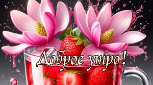 С добрым солнечным утром. Красивая музыкальная открытка.