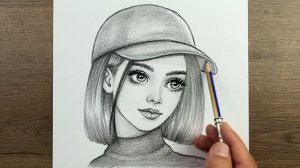 Как легко нарисовать красивую девушку карандашом, шаг за шагом
