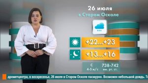 Погода в Старом Осколе на 26 июля