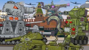 VK-44 vs Робо-Сталин • Битва на красной площади — Мультики про танки