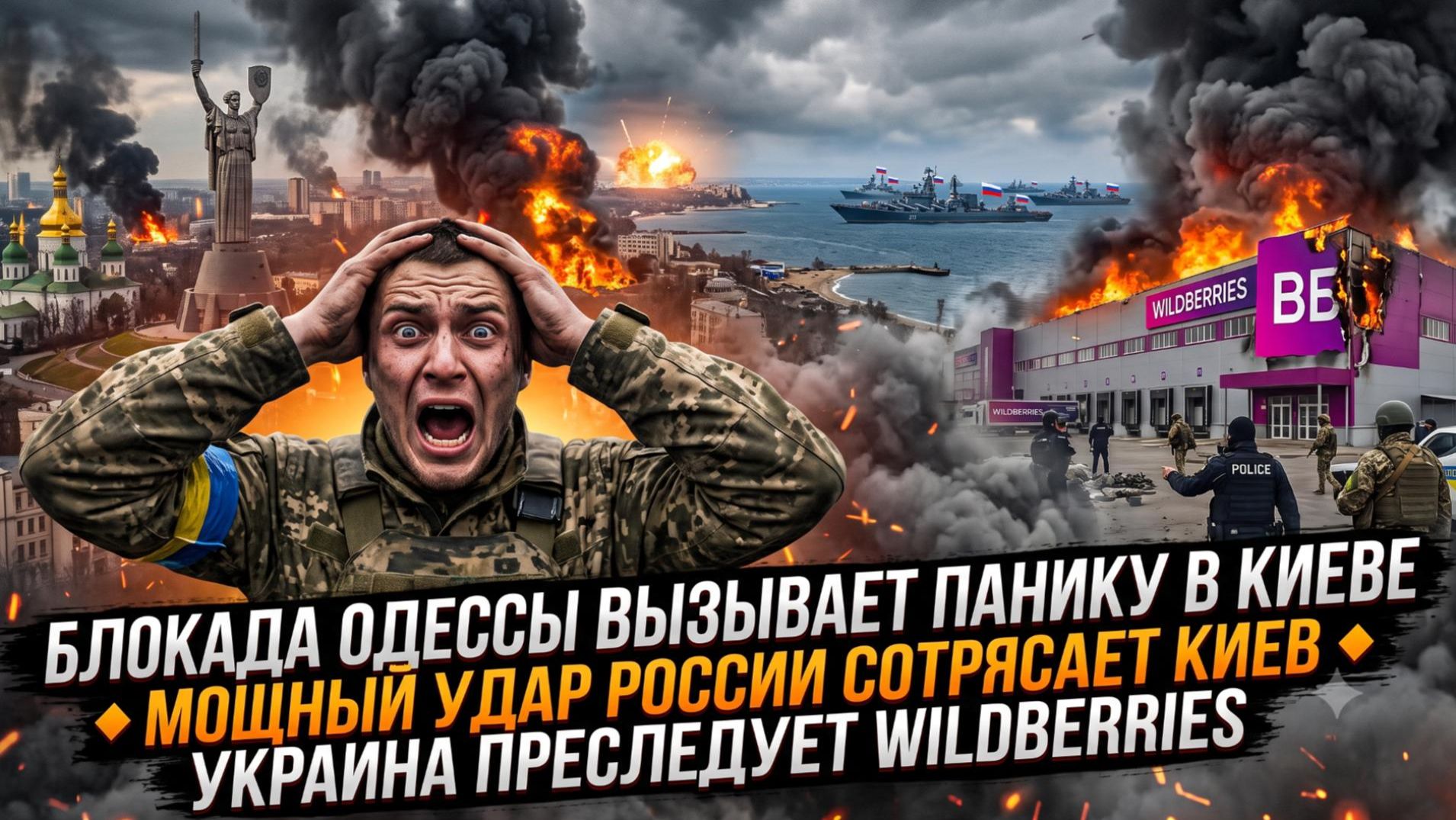🚨Меркурис | ПАНИКА В КИЕВЕ: Одесса в блокаде, мощный удар по столице, удары по Wildberries смотреть онлайн