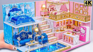 👑❄️ Сделайте миниатюрный дом принцессы и ледяной королевы с двумя роскошными спальнями ❤️ #Мини
