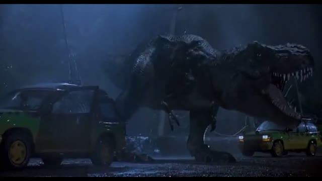 Первое появление Тираннозавра (T-Rex) | Парк Юрского периода (1993) смотреть онлайн