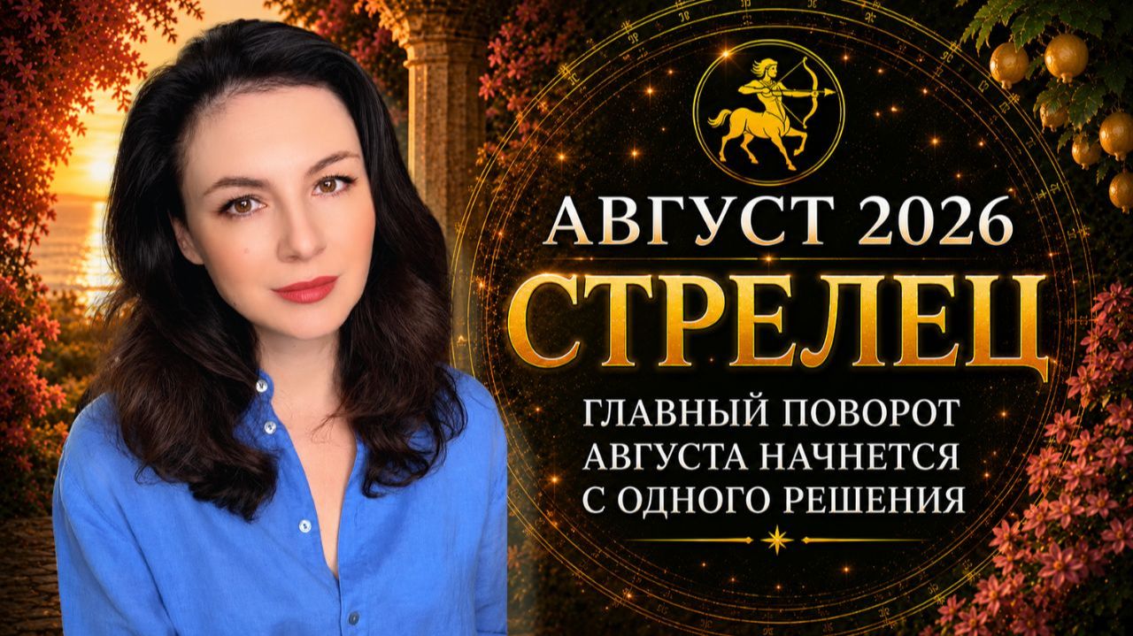 СТРЕЛЬЦЫ, ГЛАВНЫЙ ПОВОРОТ АВГУСТА НАЧНЕТСЯ С ОДНОГО РЕШЕНИЯ. Прогноз СТРЕЛЕЦ на АВГУСТ 2026