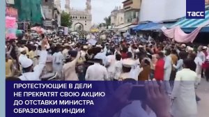Протестующие в Дели не прекратят свою акцию до отставки министра образования Индии