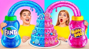 Розовое vs Синее Украшение Торта Челлендж # Смешные Ситуации и Неудачи