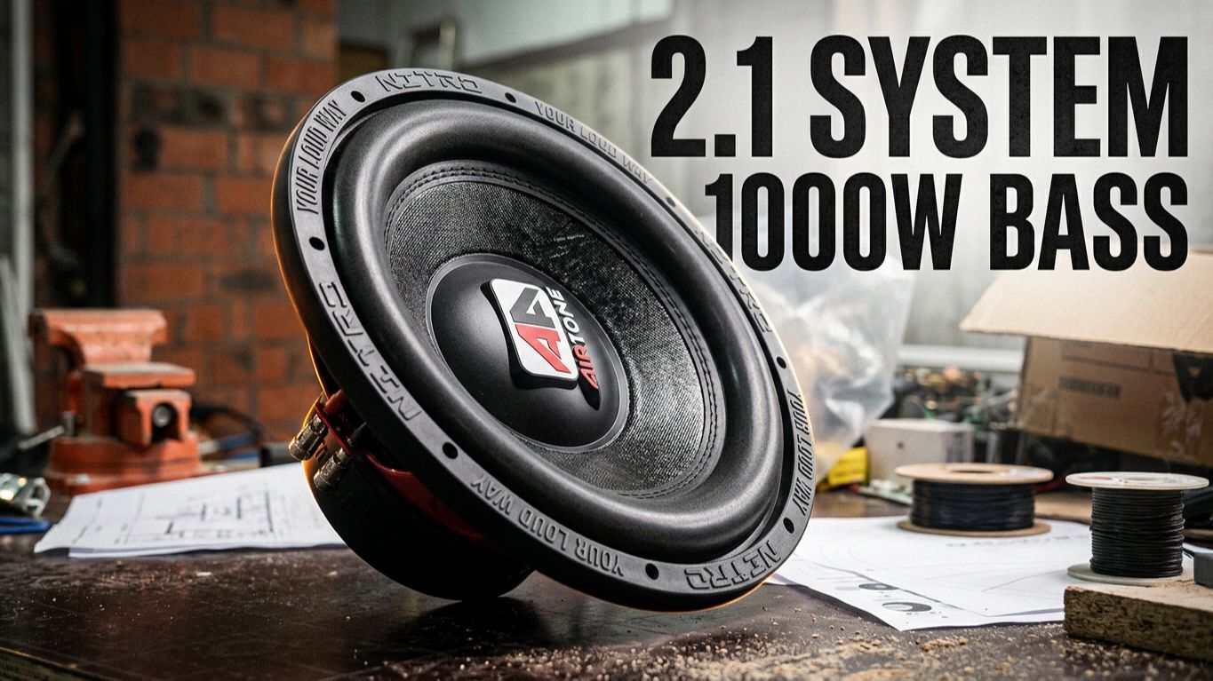 сборка системы 2.1 на динамике AIRTONE NITRO 12" 12D2 смотреть онлайн