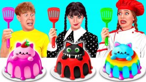 Кулинарный Челлендж_ Уэнсдей Против Бабушки _ Вкусные Кулинарные Хитрости